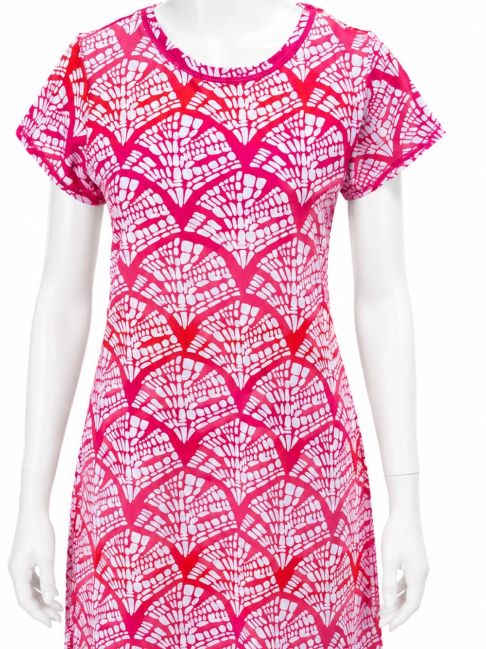 NWT Capelton Road Pink Geometric Seaside Beach Dress Cover-Up Small